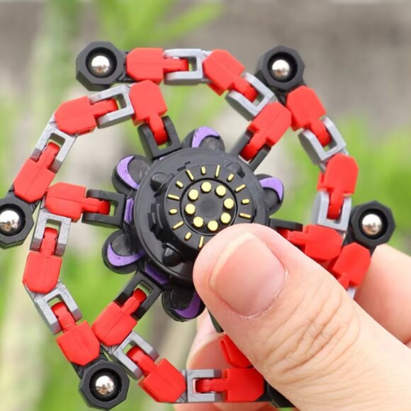 4 Transformable Fidget Spinners for Kids and Adults Stress Relief Sensory Toy - Picture 5 of 8